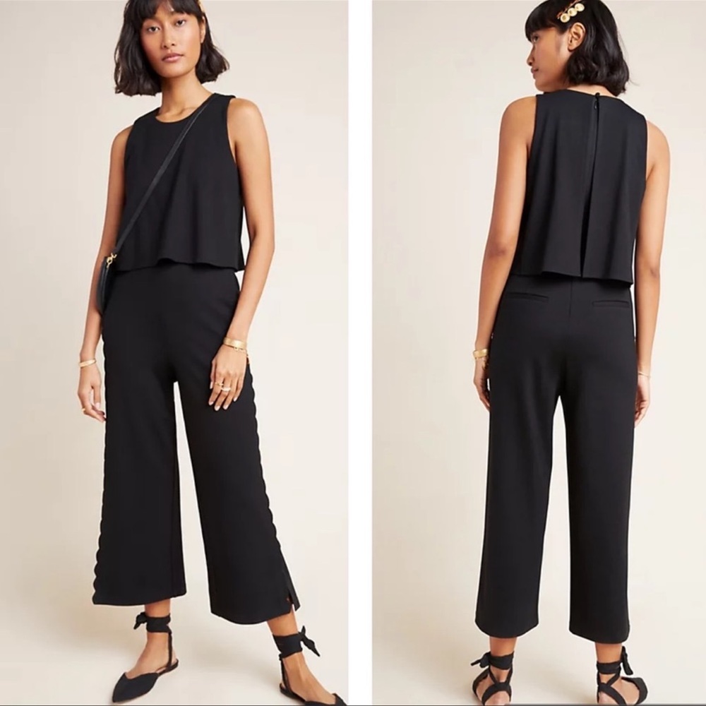 Anthropologie Scalloped Jumpsuit